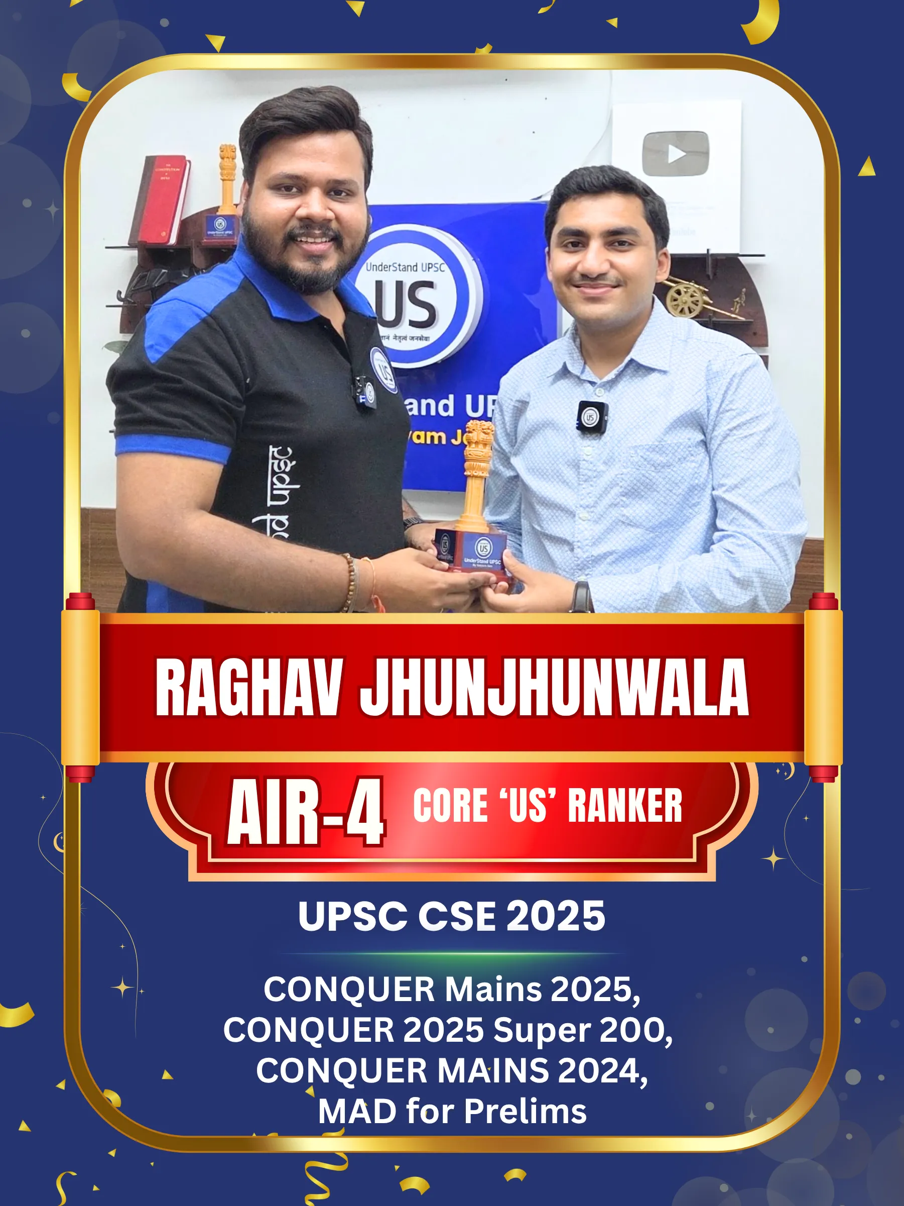 Raghav Jhunjhunwala AIR 4 · CSE 2025