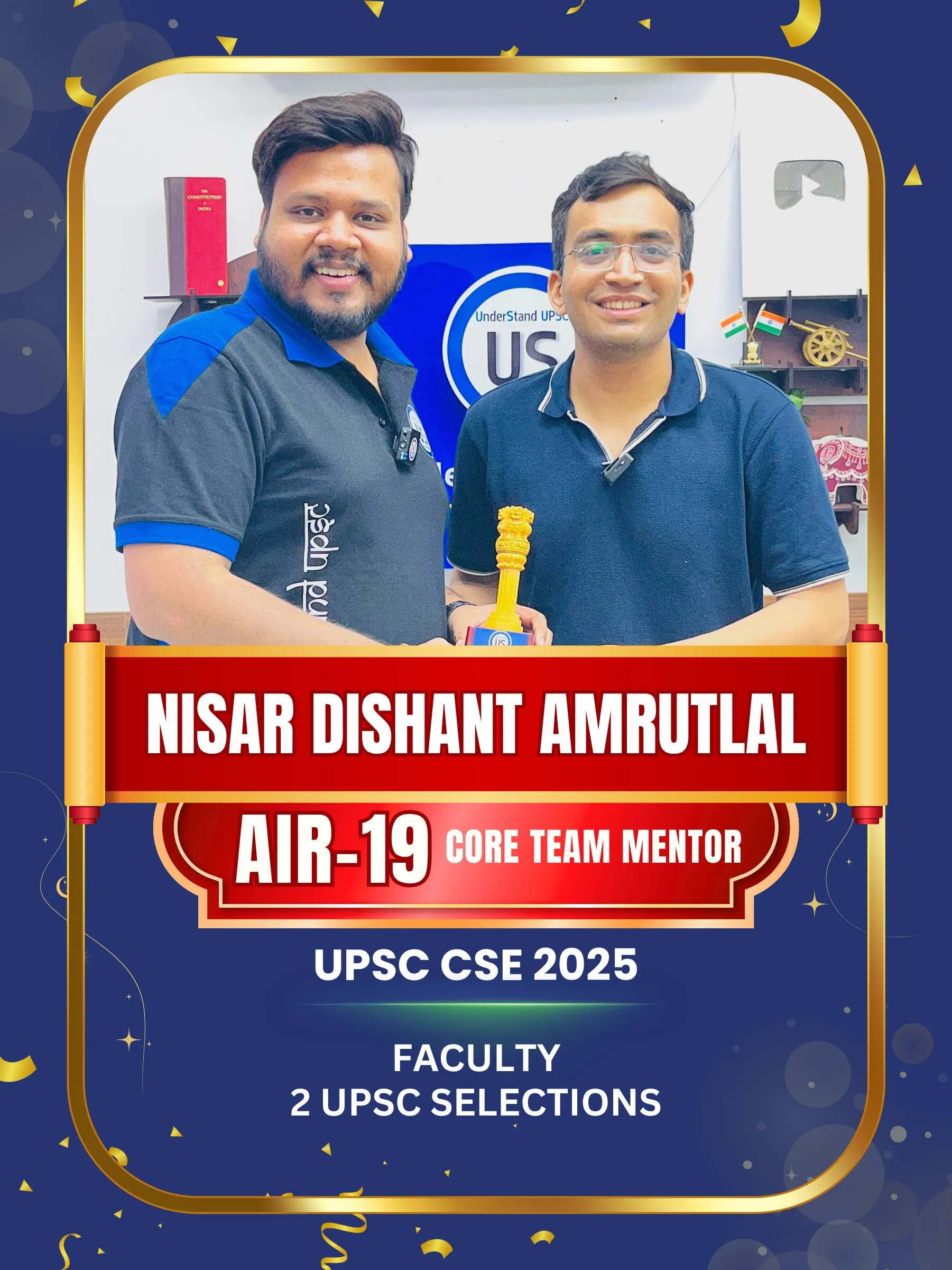 Nisar Dishant Amrutlal AIR 19 · CSE 2025