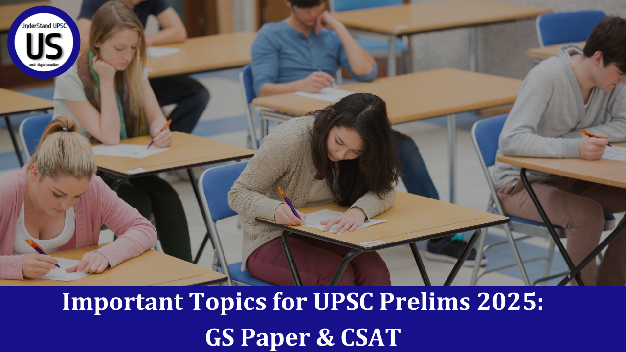 Important Topics for UPSC Prelims 2025 for GS Paper & CSAT